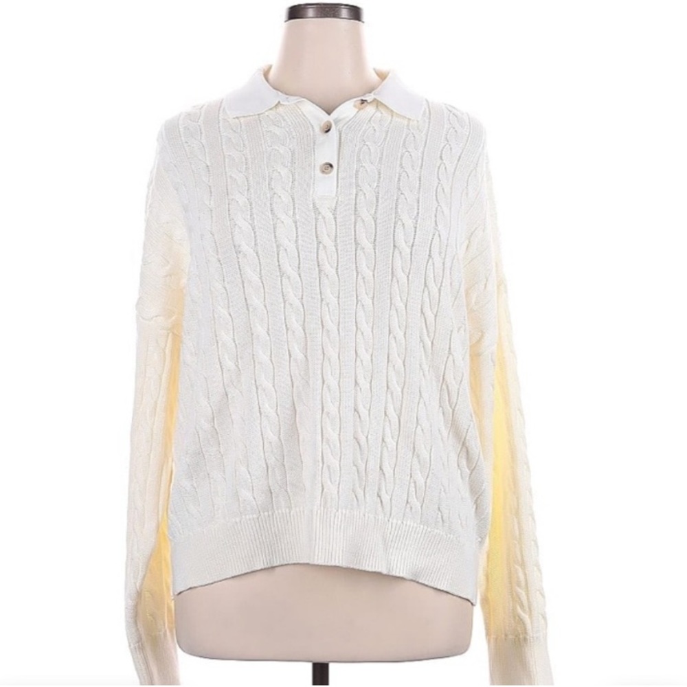 Vineyard Vines Cream Cable-Knit Sweater